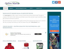 Tablet Screenshot of onlinemarine.com